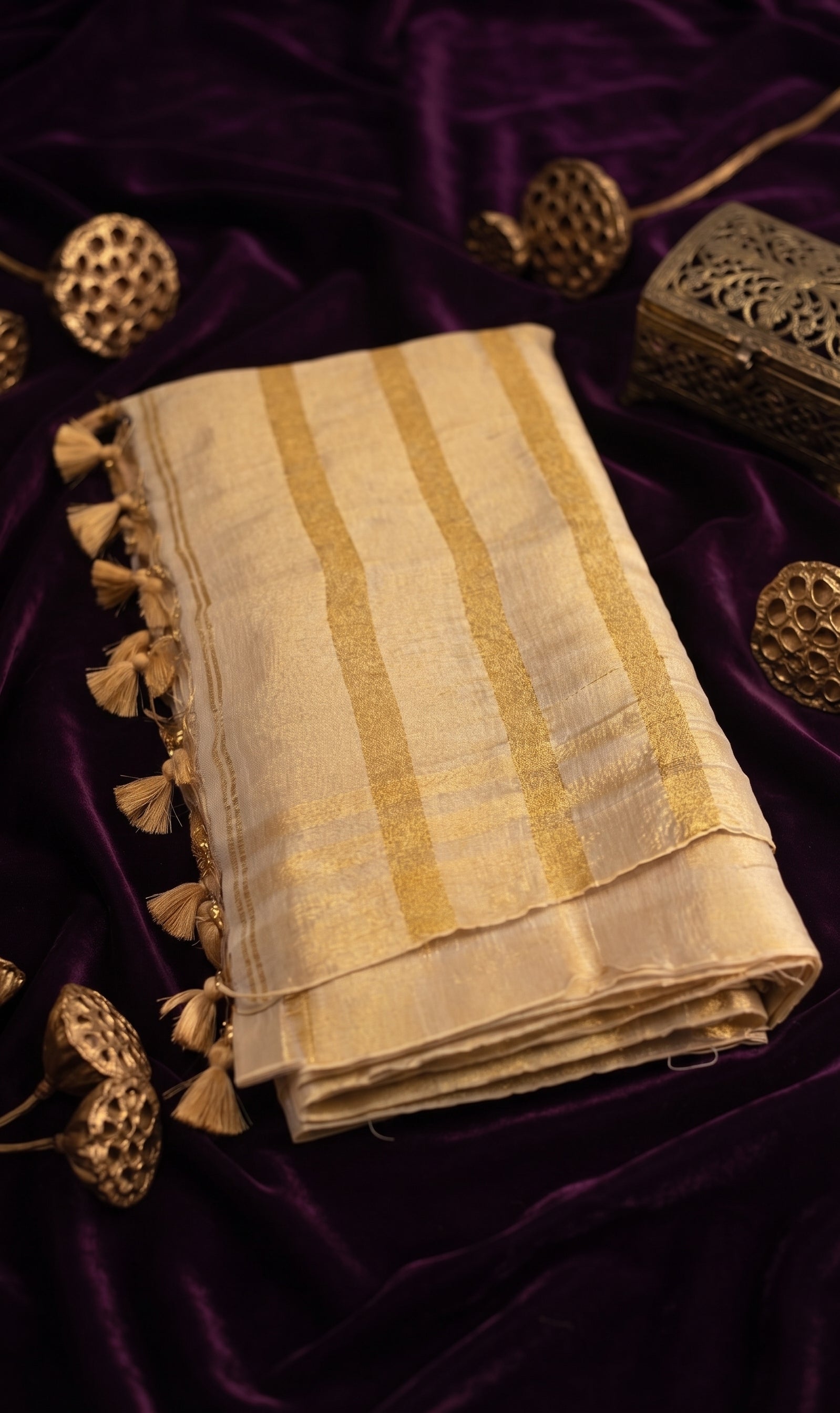 Linen Tissue saree