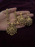 Antique gold-finish necklace set