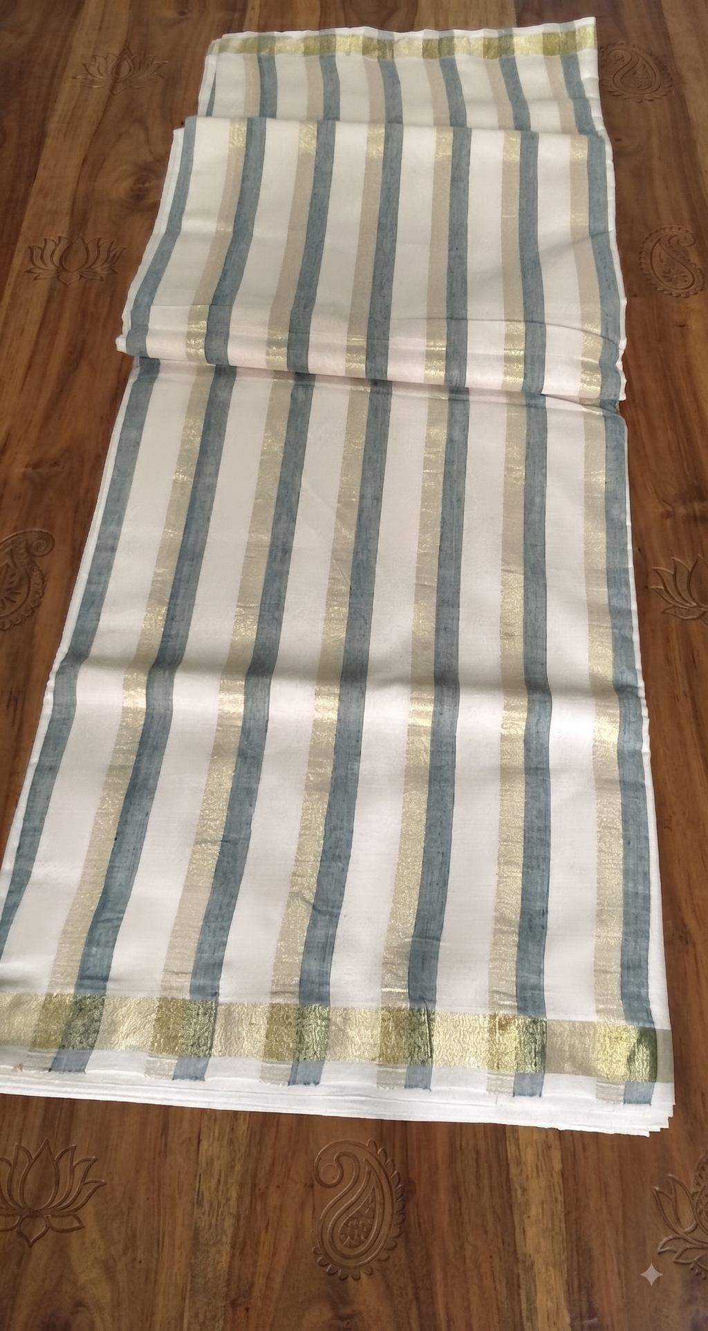 Half  Pallu StripeSaree G