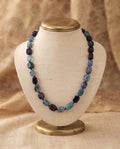 Midnight & Azure Agate Bead Necklace