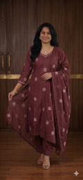 Deep Maroon Heritage Motif Set