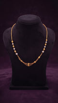 adiant Dual-Tone Beaded Layered Chain Necklace