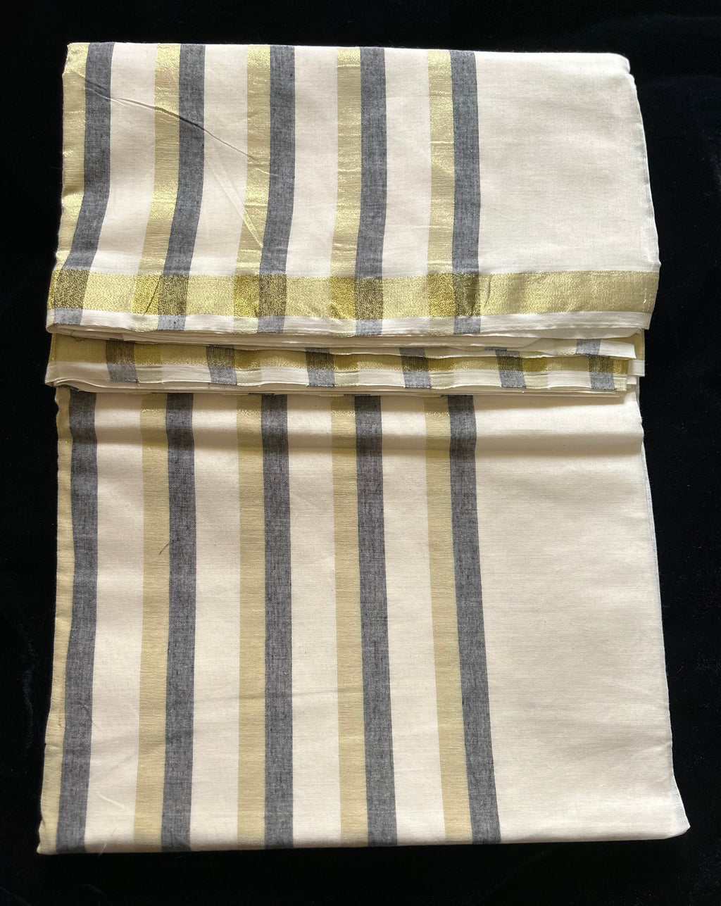 Half  Pallu StripeSaree B
