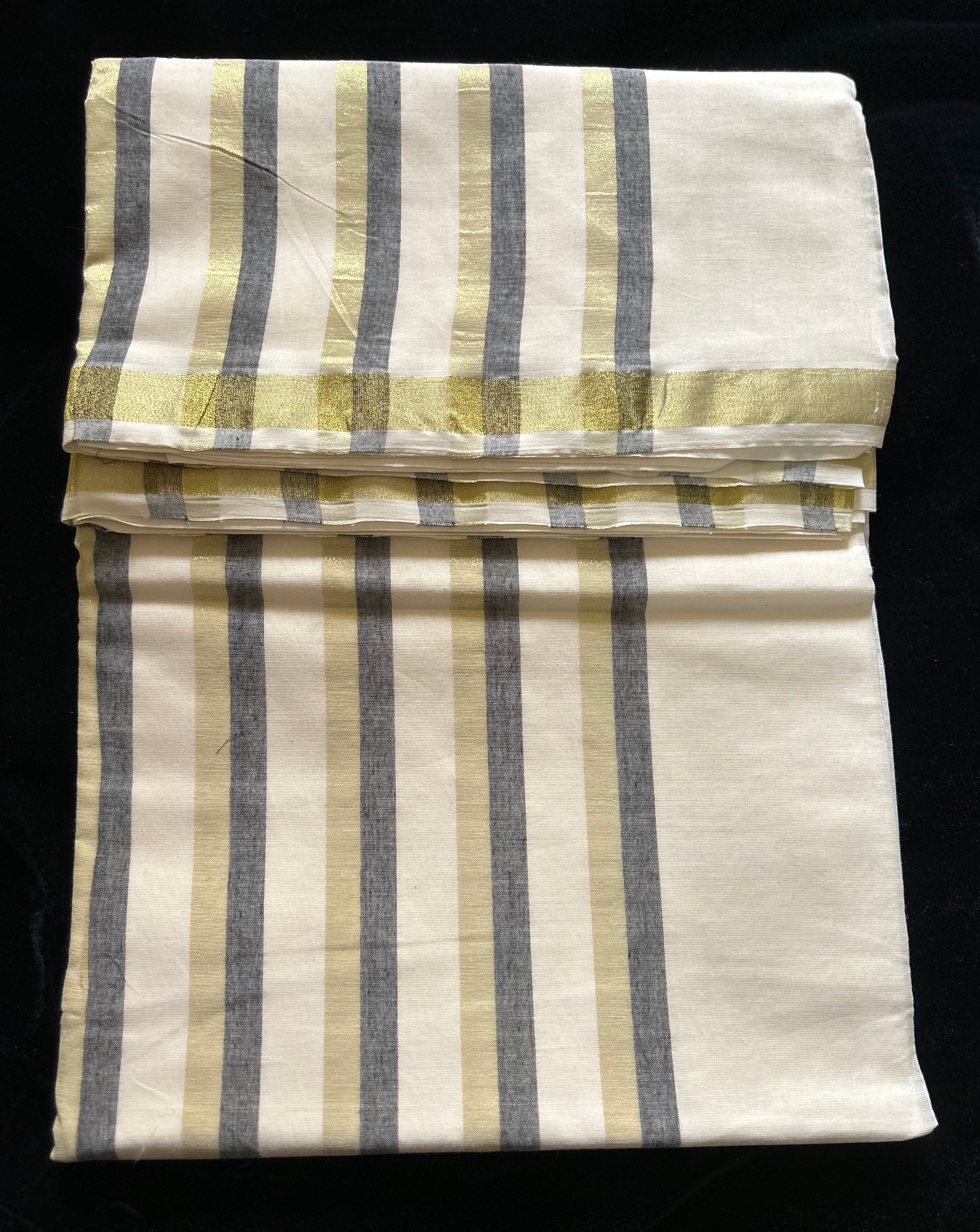 Half  Pallu StripeSaree B