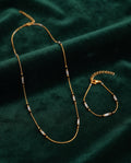 Crystal & Bead Gold-Plated Fashion Set