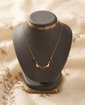 Golden Linked Hearts Dainty Chain Necklace